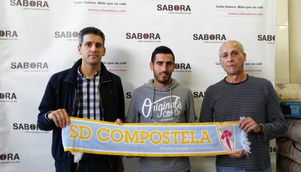 Javier Puñal, director de marketing y desarrollo de negocio del Compos, Saro y Xosé Alonso, gerente de Cafés Sabora.