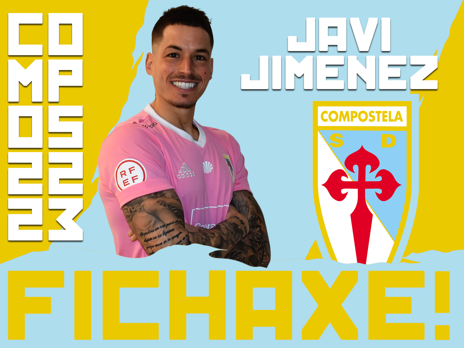 Javi Jiménez, nova fichaxe da SD Compostela.
