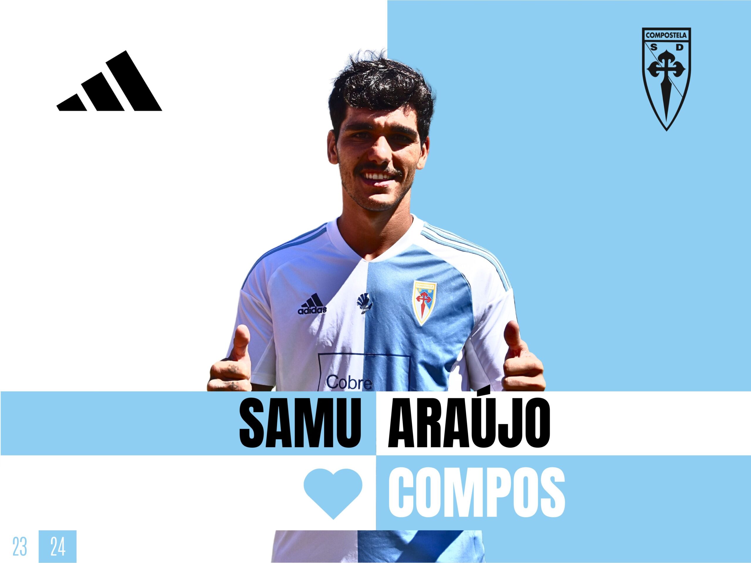 Samu Araújo, novo xogador da SD Compostela
