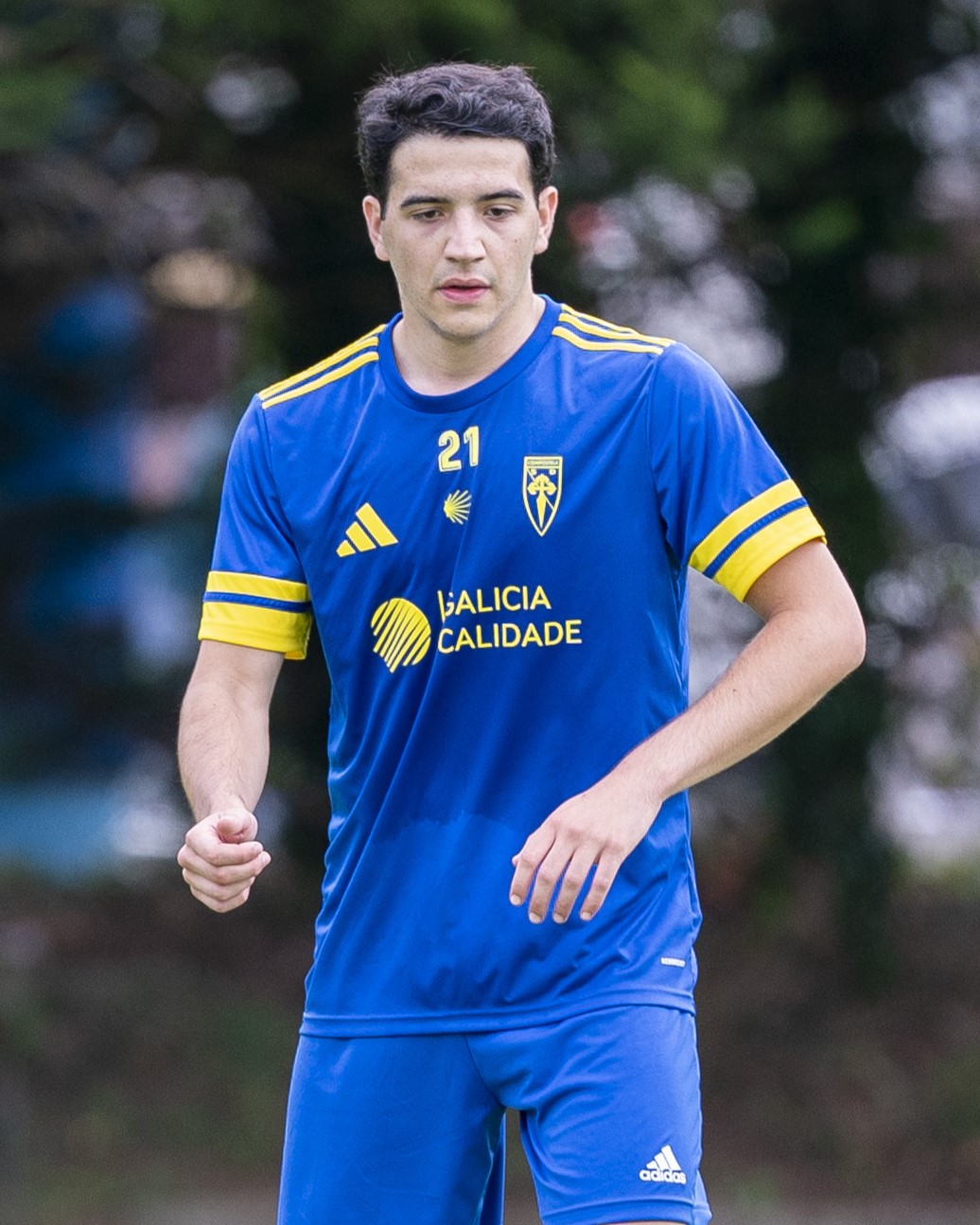 Camiseta de adestramento da sD Compostela para a Tempada 2025/26.