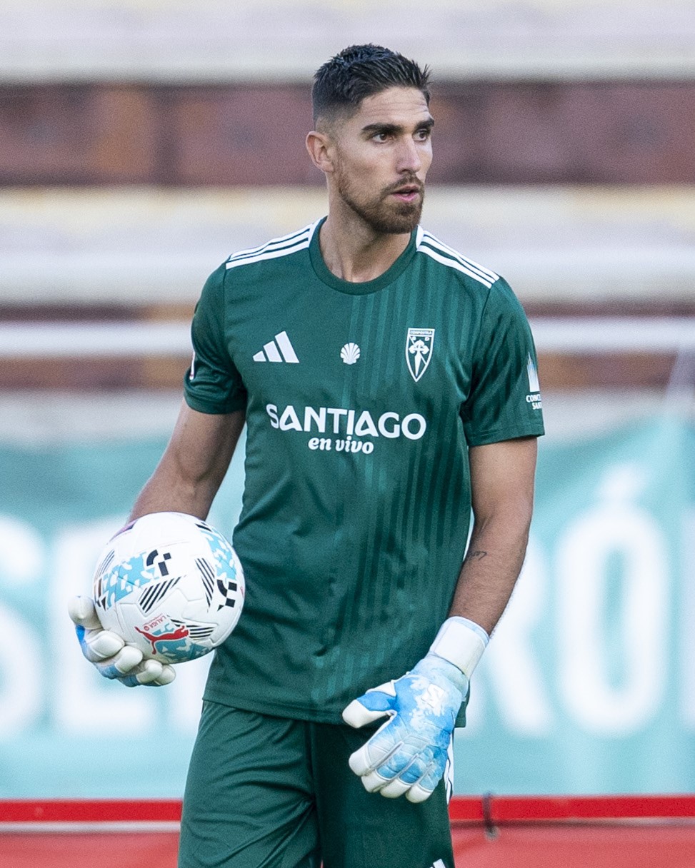 Camiseta de Porteiro da SD Compostela.