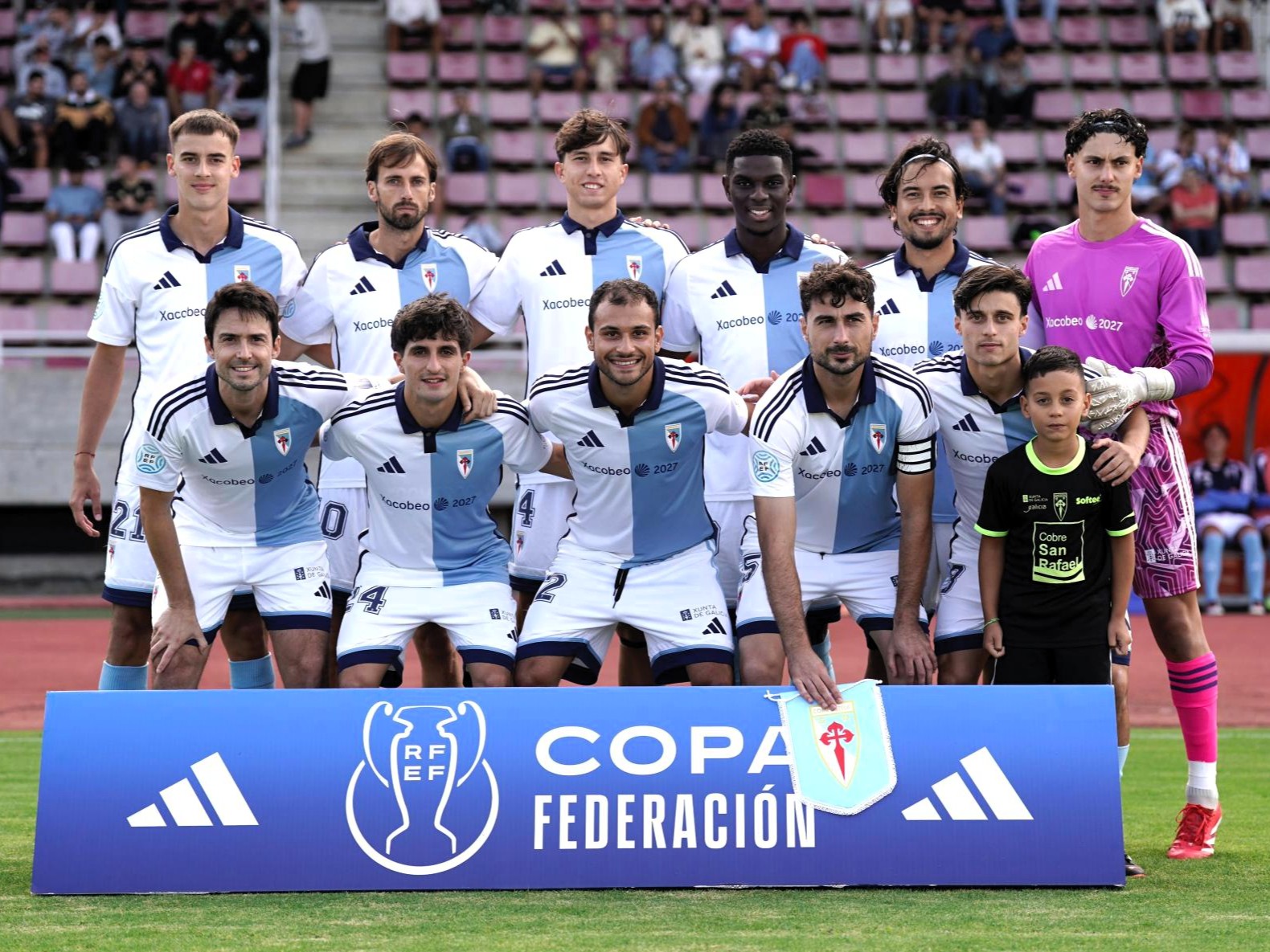 Once do Compos, co debut de Iago, Pablo Crespo, Roque e Turby nesta tempada.