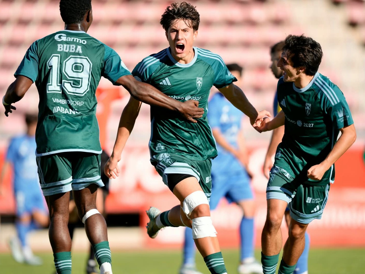 Astorga San Lázaro gol Unai Peón Celebración Unai Peón con compañeiros
